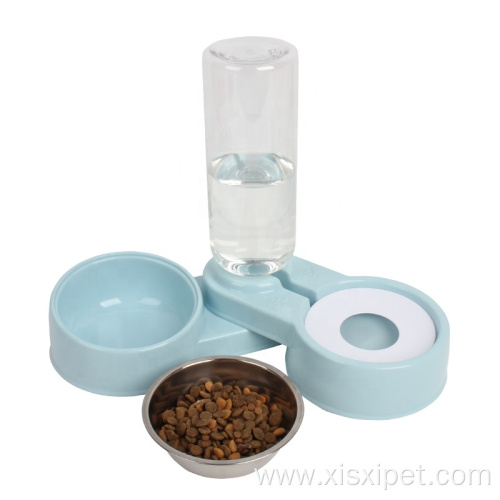 Automatic Pet Slant Cat Dog Water Food Bowl